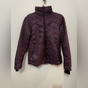 Columbia Kaleidaslope II Jacket Women Purple Omni Heat Thumb Holes Size Medium